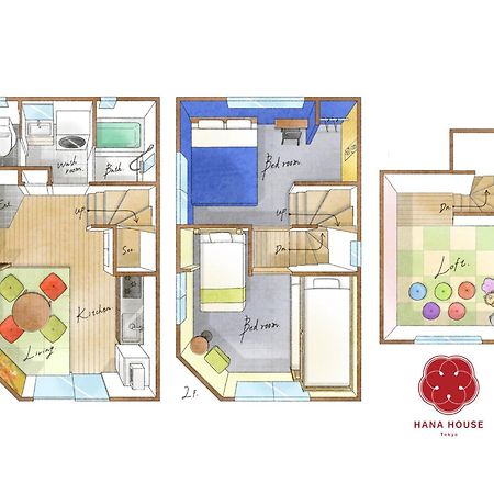 Hana House Tokyo - Private House, Full Kitchen, Kids Room Luaran gambar